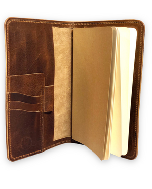 Remote Note Journal (Large in Brown waxy)