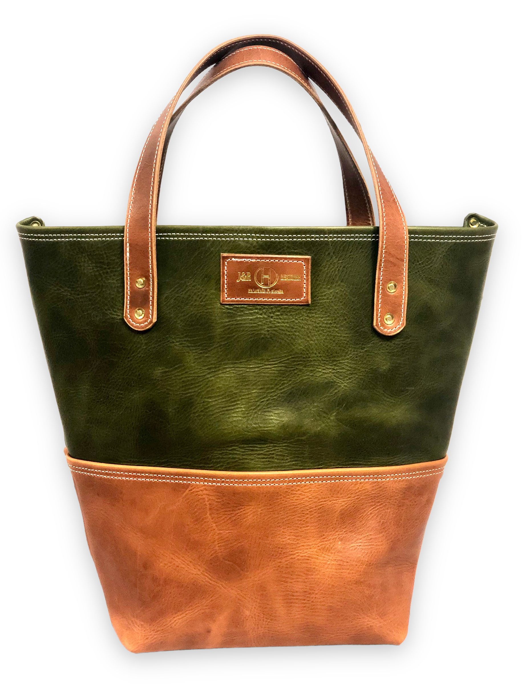 Interior Tote (Olive Green and Olmo)